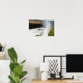 Gullfoss-waterval - Zuidwest-IJsland Poster (Thuiskantoor)