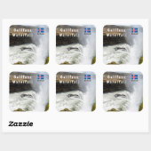 Gullfoss waterval - Zuidwest-IJsland Vierkante Sticker (Vel)