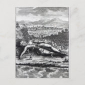 Gulliver die door de Lilliputians is gevangen Briefkaart (Voorkant)