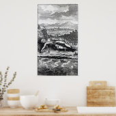 Gulliver die door de Lilliputians is gevangen Poster (Keuken)