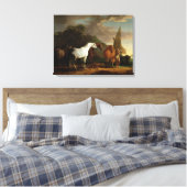 Gulliver neemt zijn laatste verlof van de deelstaa canvas afdruk (Insitu (Slaapkamer))