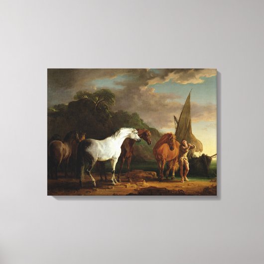 Gulliver neemt zijn laatste verlof van de deelstaa canvas afdruk (Voorkant)