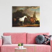 Gulliver neemt zijn laatste verlof van de deelstaa canvas afdruk (Insitu (Woonkamer))