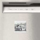 Gulliver vervoerd naar het Lilliputian Magneet (Insitu (Vaatwasser))