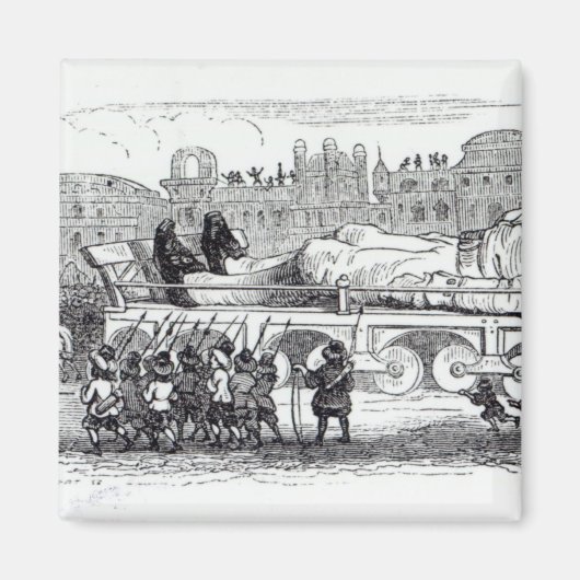 Gulliver vervoerd naar het Lilliputian Magneet (Voorkant)