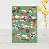 Gulliver zegt "Alle Honden Engelen " zijn Kaart (Gele Bloem)