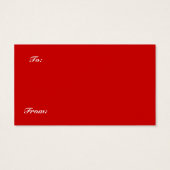 Gulliver's Angels Abrikoos Poodle Gift Label Visitekaartjes (Achterkant)