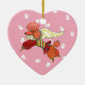 Gulliver's Angels Abrio Poodle Keramisch Ornament (Voorkant)