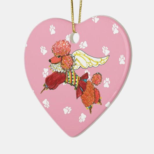 Gulliver's Angels Abrio Poodle Keramisch Ornament (Links)