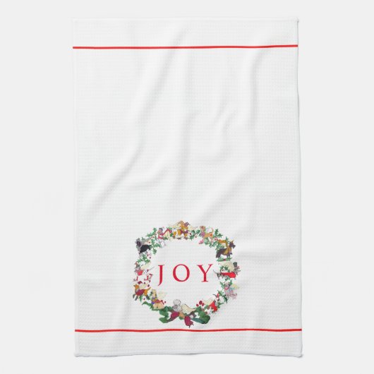 Gulliver's Angels Barking for JOY Kitchen Towel Theedoek (Verticaal)