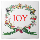 Gullivers Angels Ceramic Holiday Tile Trivet Tegeltje (Voorkant)