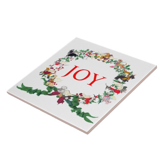 Gullivers Angels Ceramic Holiday Tile Trivet Tegeltje (Zijkant)