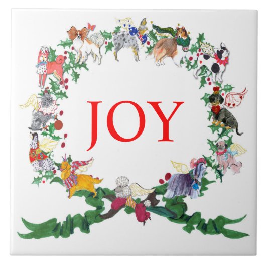 Gullivers Angels Ceramic Holiday Tile Trivet v.2 Tegeltje (Voorkant)