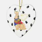 Gulliver's Angels Cocker Spaniel Ceramic Heart Keramisch Ornament (Links)