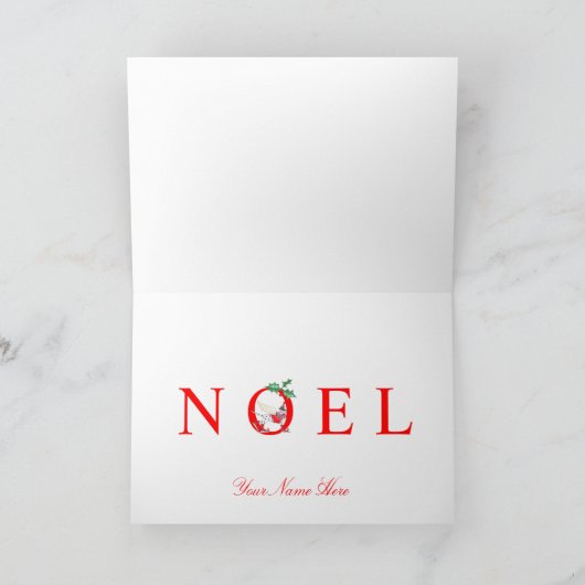 Gulliver's Angels Dalmatische NOEL Kerst Kaart (Binnen)