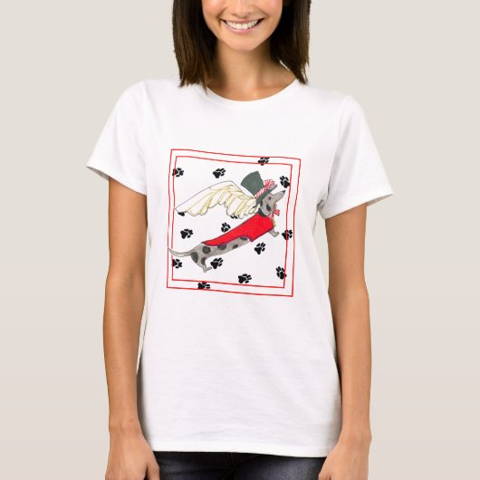 Gulliver's Angels Dapple Dachshund T Shirt (Voorkant)