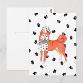 Gulliver's Angels Shiba Inu Briefkaart (Voorkant / Achterkant)