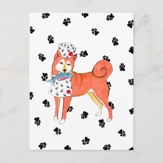 Gulliver's Angels Shiba Inu Briefkaart (Voorkant)