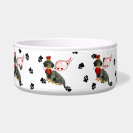 Gulliver's Angels Wire Haire Dachshund Dog Bowl Voerbakje