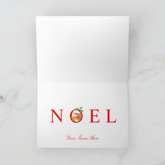 Gulliver's Golden Retriever NOEL kerstkaart Feestdagen Kaart (Binnen)