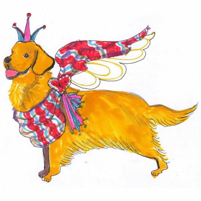 Gulliver's Golden Retriever Ornament Fotobeeldje Ornament (Voorkant)