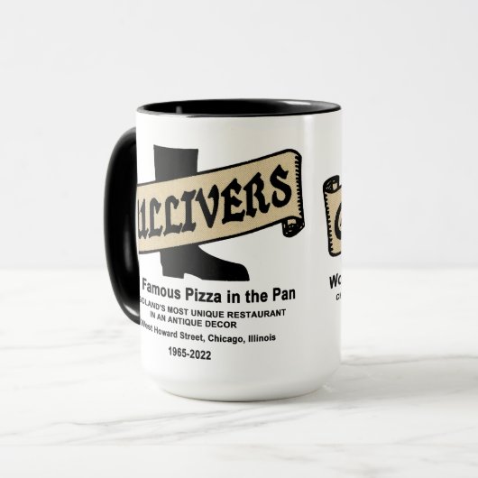 Gullivers Pizza & Restaurant, Chicago Mok (Voorkant links)