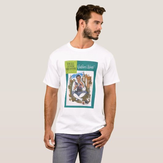 Gulliver's Travel - Retro Comics - Fantasy T-shirt (Voorkant volledig)