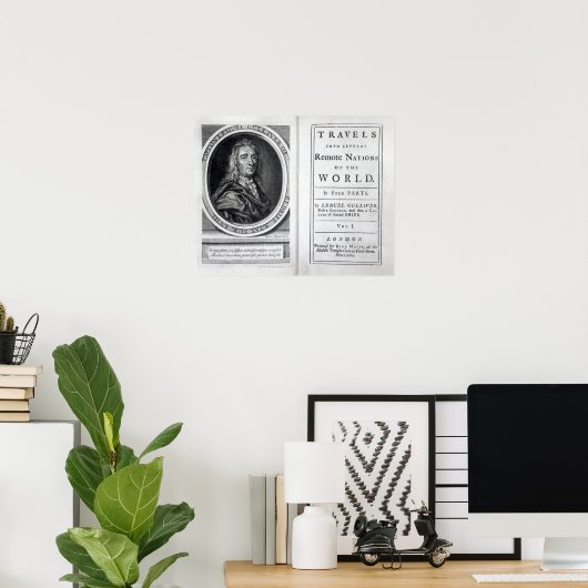 'Gulliver's Travels' door Jonathan Swift, 1726 Poster (Thuiskantoor)