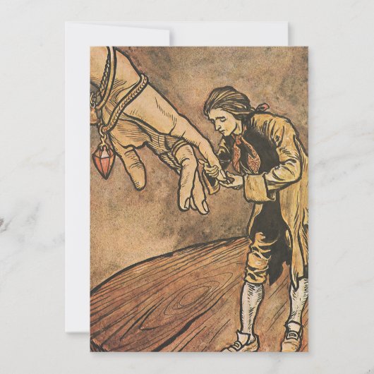 Gulliver's Travels door Rackham Uitnodiging (Voorkant)