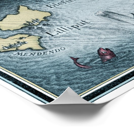 Gulliver's Travels van Jonathan Swift Poster (Hoek)