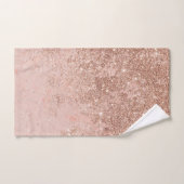 Gullle roos glitter marmer bad handdoek (Handdoek)