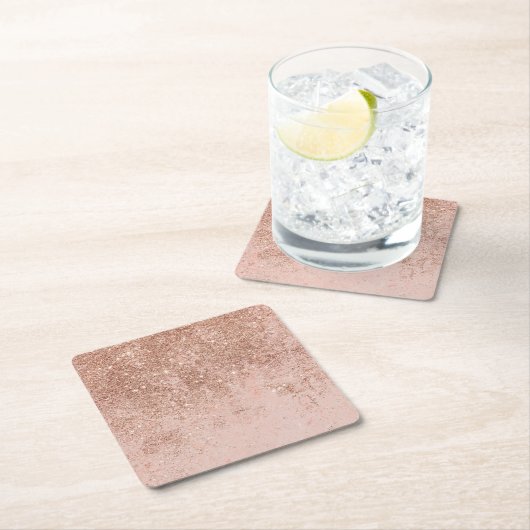 Gullle roos glitter marmer kartonnen onderzetters (Insitu)