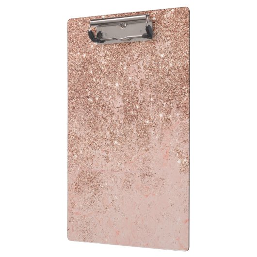 Gullle roos glitter marmer klembord (Links)