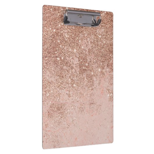 Gullle roos glitter marmer klembord (Rechts)