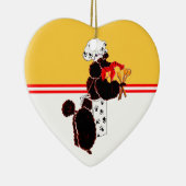 Gullliver's Bone Appetit Ceramic Heart. Keramisch Ornament (Rechts)