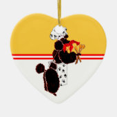 Gullliver's Bone Appetit Ceramic Heart. Keramisch Ornament (Voorkant)