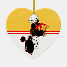 Gullliver's Bone Appetit Ceramic Heart. Keramisch Ornament