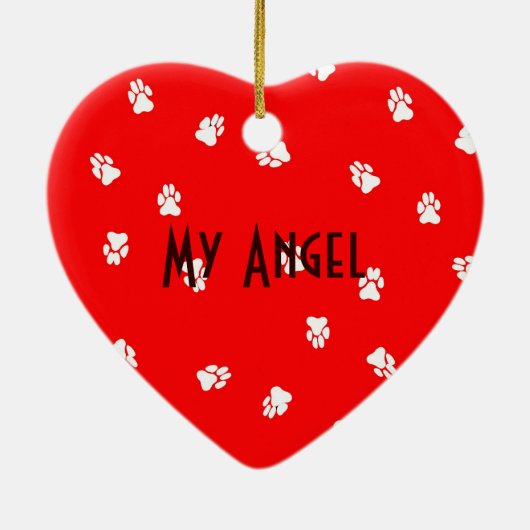 Gullliver's Bone Appetit Ceramic Heart. Keramisch Ornament (Achterkant)