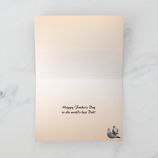 Gulls and Gese Fathers Day Kaart (Binnen)