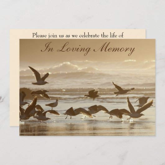 Gulls die bekendheid geven aan de dienst Flight Me Kaart (Voorkant / Achterkant)