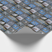 Gulls en zeemaasmozaïeken cadeaupapier (Hoek)