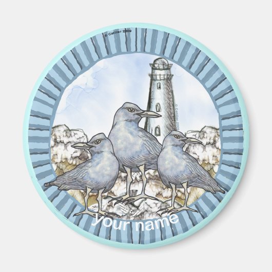 Gulls Guide Lighthouder Magnet (Voorkant)