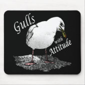 Gulls met Attitude Mousepad Muismat (Voorkant)