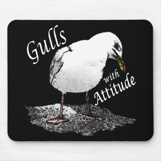 Gulls met Attitude Mousepad Muismat (Voorkant)