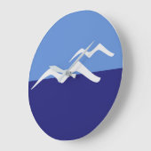 Gulls / ronde (grote) wandklok (Hoek)