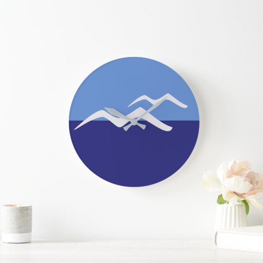 Gulls / ronde (grote) wandklok (Huis)