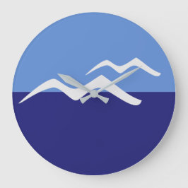 Gulls / ronde (grote) wandklok