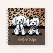 Gully en Gidget Portret Notitieboek (Voorkant)