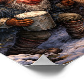 Gully Gawk Icelandic Yule Lad postcard Poster (Hoek)