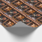 Gully Gawk IJslandse Yule Lad ansichtkaart Cadeaupapier (Hoek)